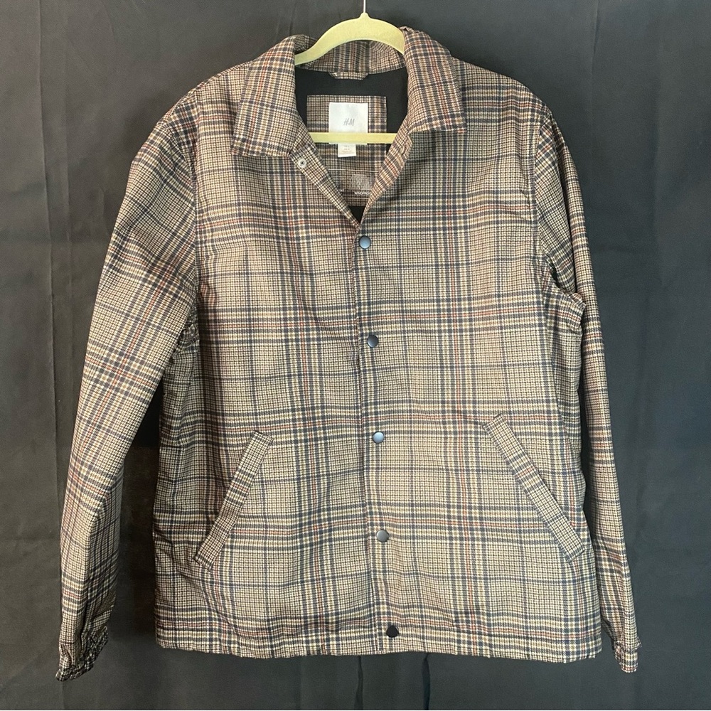 H&M Men’s Brown Lightweight Wind Breaker Jacket